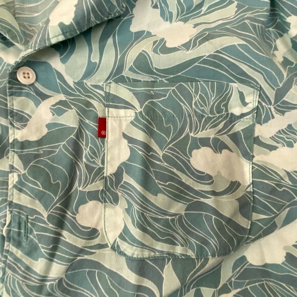 Levi's Mens Shirt Large Short Sleeve Relaxed Fit Floral Casual Button Up Casual - Picture 9 of 12
